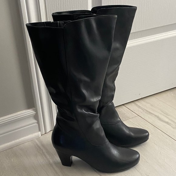 NWT Naturalizer Women's Black Knee-High Winter Boots – Size 10M - Picture 1 of 10
